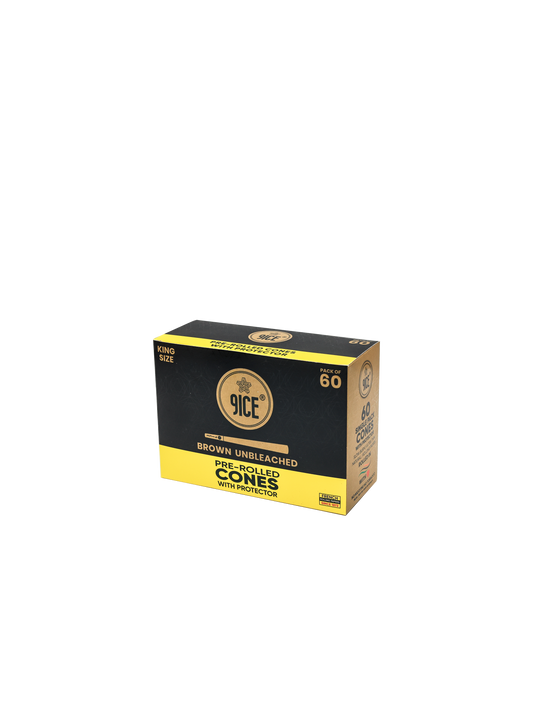 9ICE Brown Pre Rolled Cones (Pack of 60)